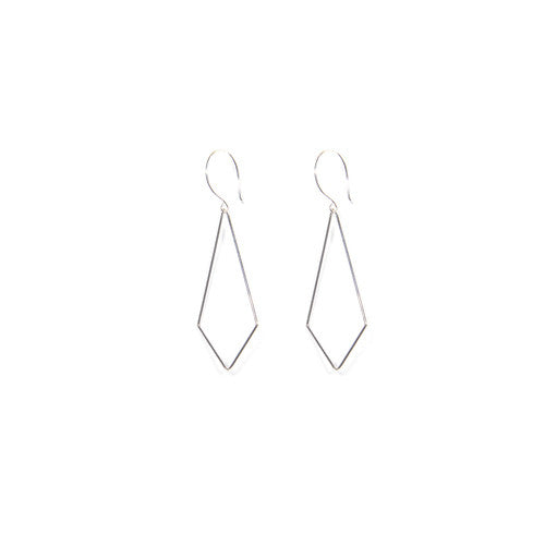Silver Diamond Earrings
