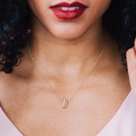 Stitches Necklace