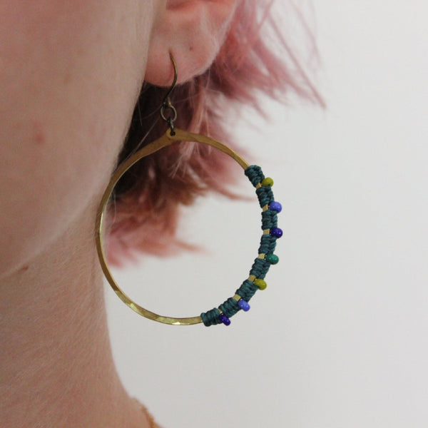 Macrame hoops