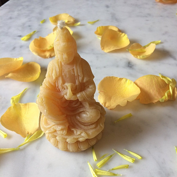 Quan Yin Beeswax Candle