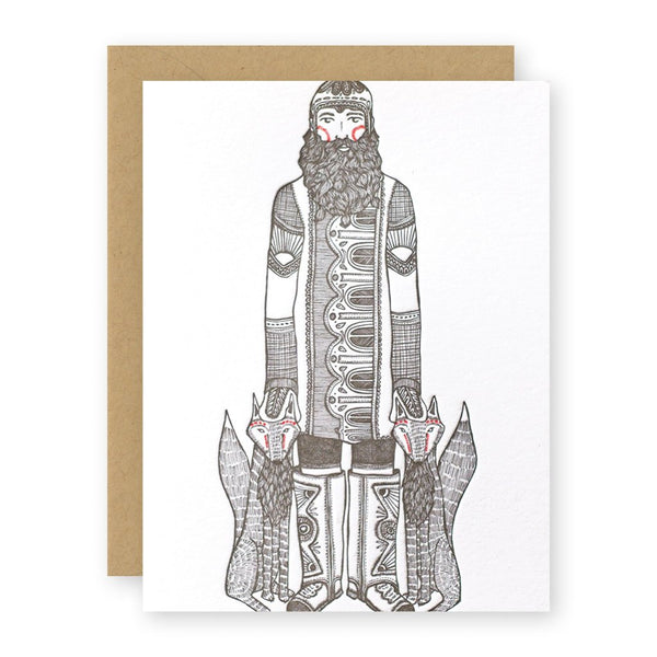 Coyote Man card by Kari Jane