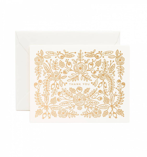 Rose Gold Thank You Card Set