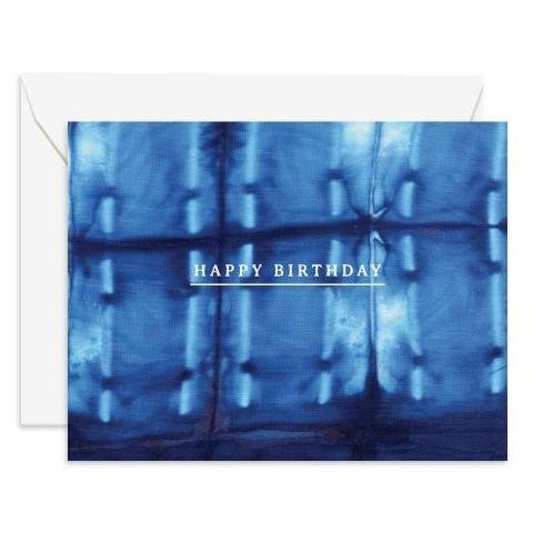 Shibori Birthday Card