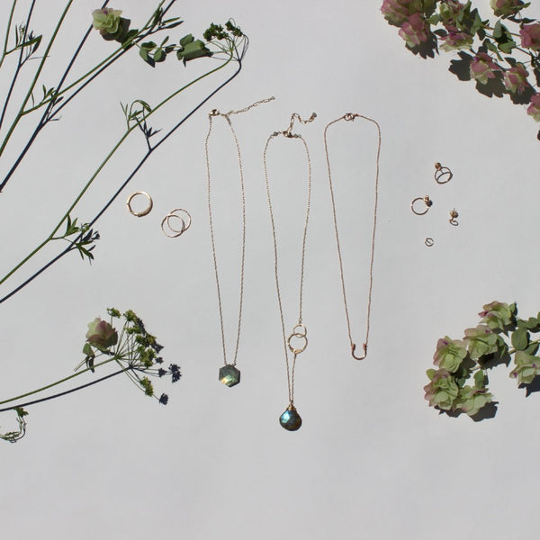 Rose Gold Mini Horseshoe Necklace