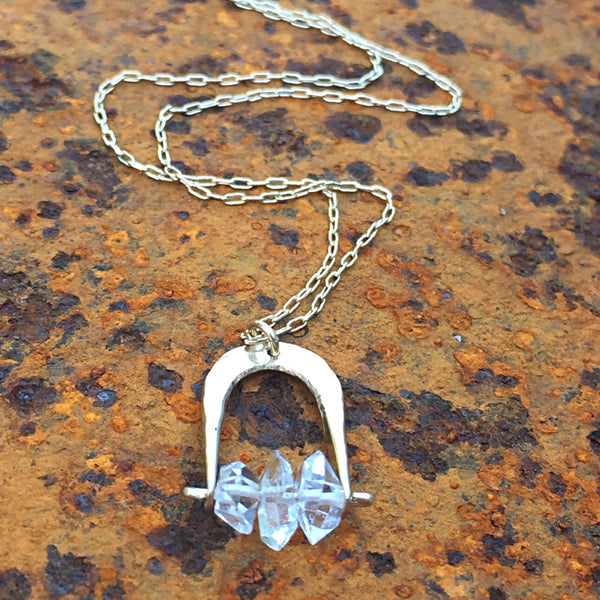 Herkimer Horseshoe Necklace