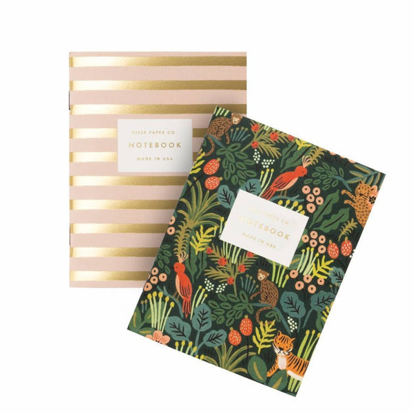 Jungle & Stripe Pair of little Notebooks