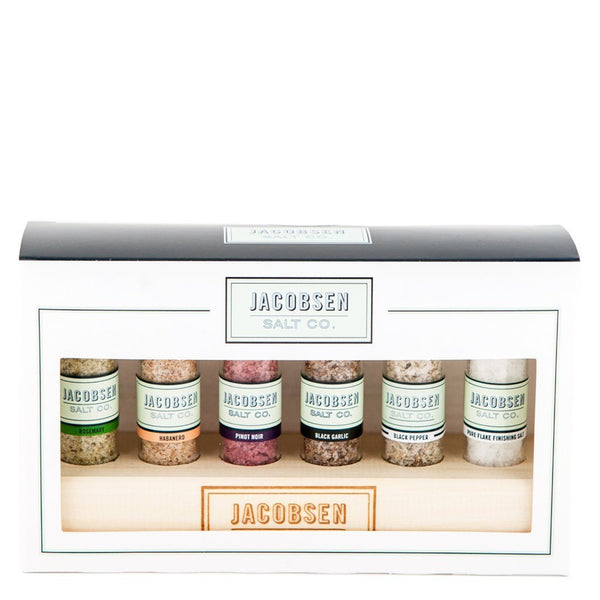 Jacobsen's Salt Sampler in Wooden Stand
