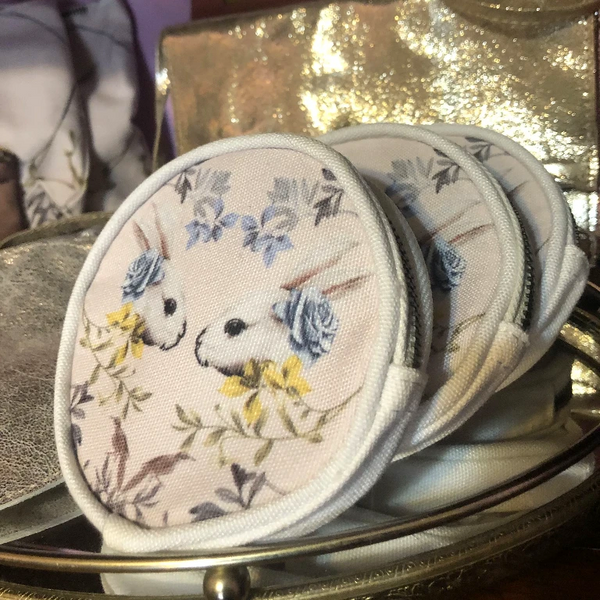 Rabbit & Roses Coin Purse