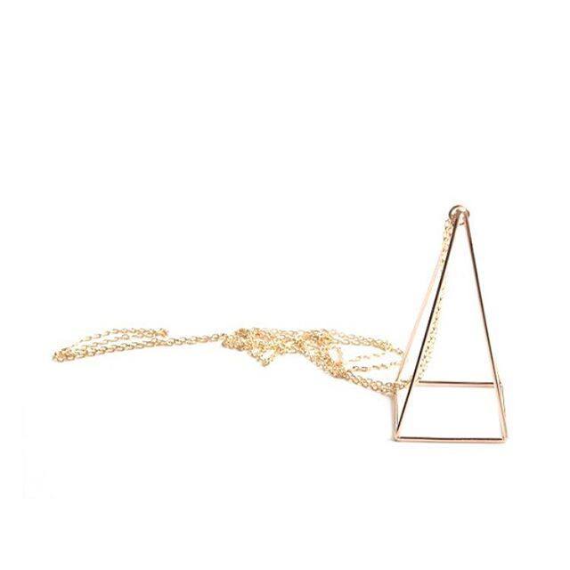 Pyramid Necklace in Sterling Silver