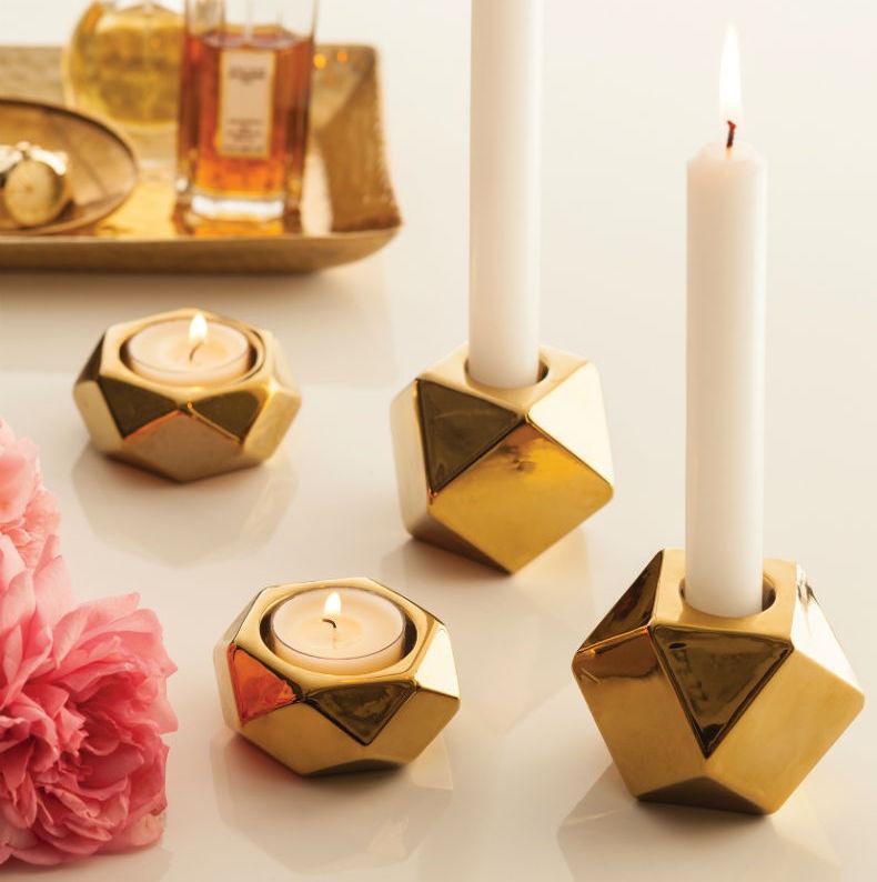 Lumiere Gold Tealight Holders