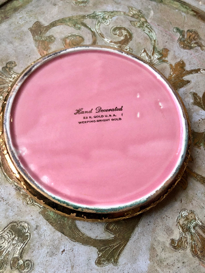 22k gold painted 1940's Altar Tray