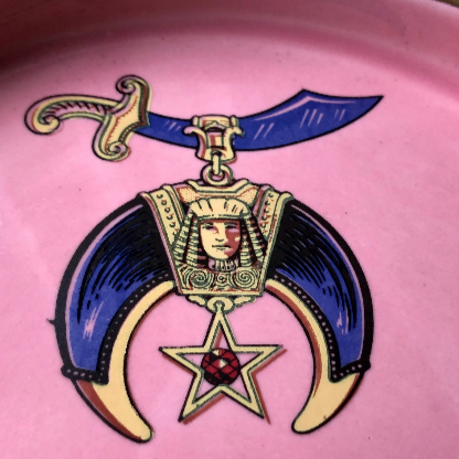 22k gold painted 1940's Altar Tray