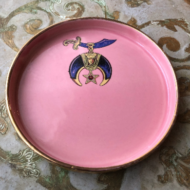 22k gold painted 1940's Altar Tray