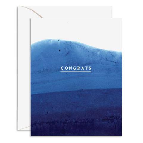 Congrats Shibori Card by Daydream Prints